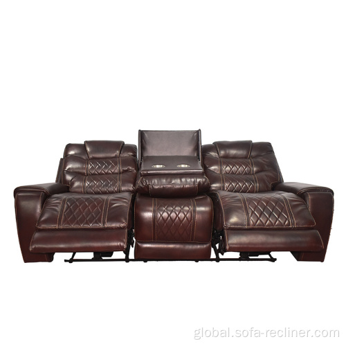 3+2+1 Electric Recliner Sofa Electric Leather Recliner Sofa New Design Furniture Supplier